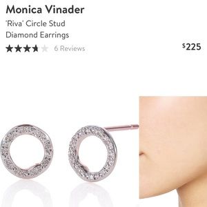 Monica Vinader ‘Riva’ stud earring